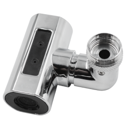 Насадка на кран аератор для змішувача Ango М24 х М22 хром 4 режими трансформер з перехідниками