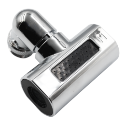 Насадка на кран аератор для змішувача Ango М24 х М22 хром 4 режими трансформер з перехідниками