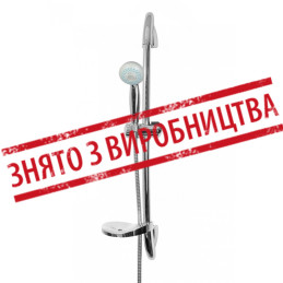 Стойка для душа с лейкой,шлангом и двойной мыльницей Н22, блистер ANGO