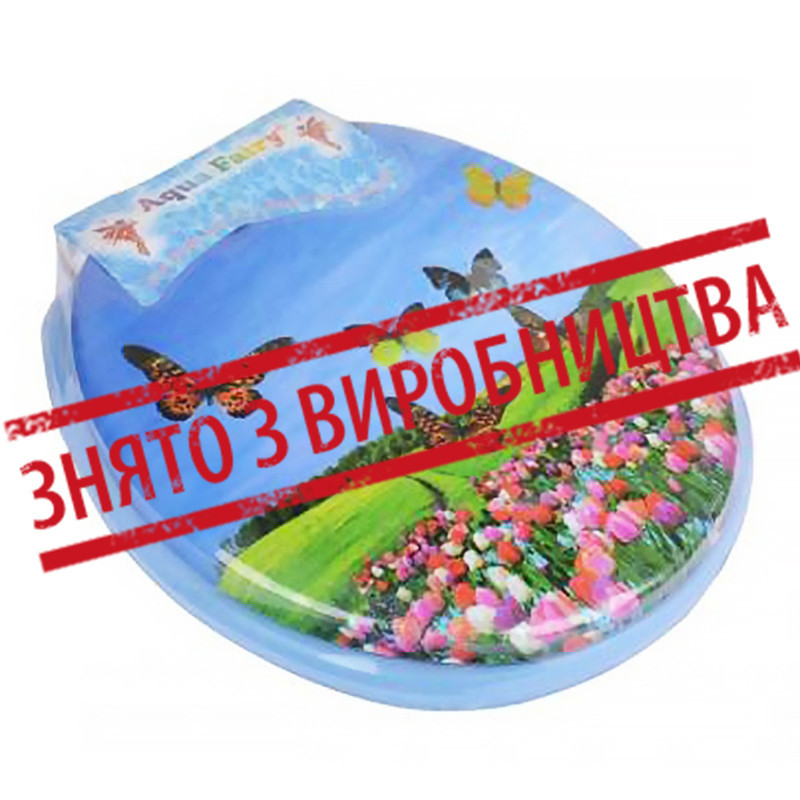 Крышка сиденье для унитаза Aqua Fairy Аквафейри мягкая цветная цвета в ассортименте