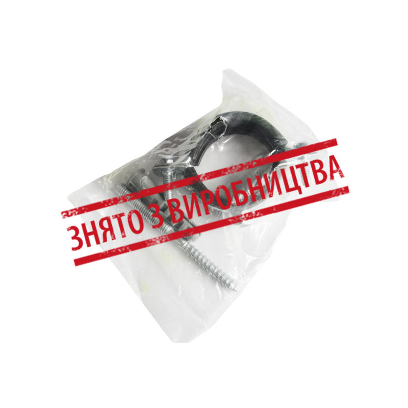 Хомут з ​​гумкою та шурупом 1/2 не розбірної ANGO