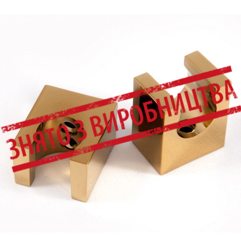 Держатель лейки душа латунный квадратный G-60 GOLD ANGO