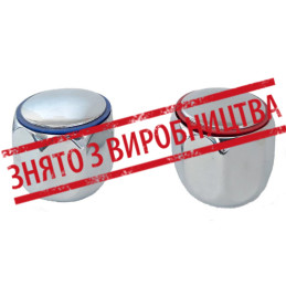 Ручка на буксу хромированная под квадрат (пара) "Эрика" метал