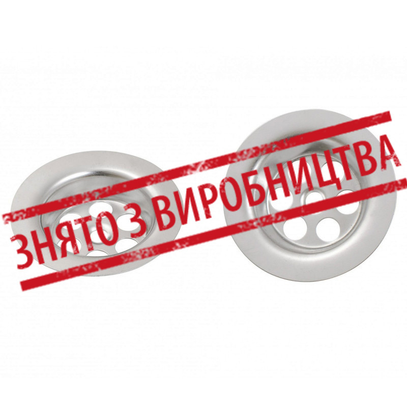 Сеточка выпуска (головки) сифона 64*38мм 014