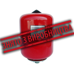 Бак розширювальний круглий (червоний) 12л VT-12
