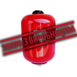 Бак розширювальний круглий (червоний) 8л VT-8