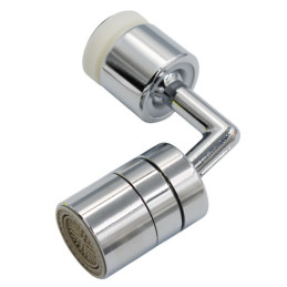 Насадка на кран аэратор для смесителя Ango YP24-08 нержавейка 2 режима поворотный 360°