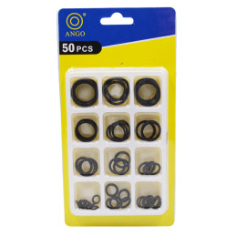 Набір гумових прокладок термостійких кілець Ango у блістері 50 штук