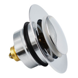 Клапан витяжній для раковини з фільтром ANGO G1106 діаметр 37 мм хром латунь