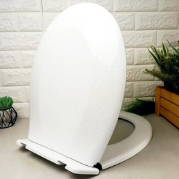 Кришка сидіння для унітаза Sydanit СД-21 білий граніт поліпропілен